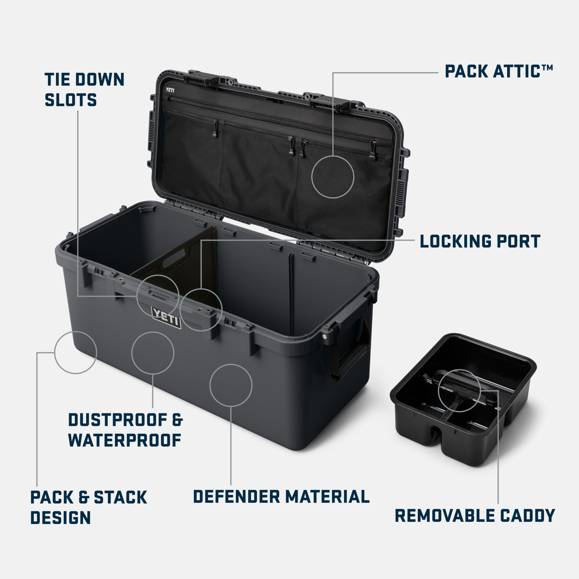 YETI LoadOut® GoBox 60 Gear Case King Crab