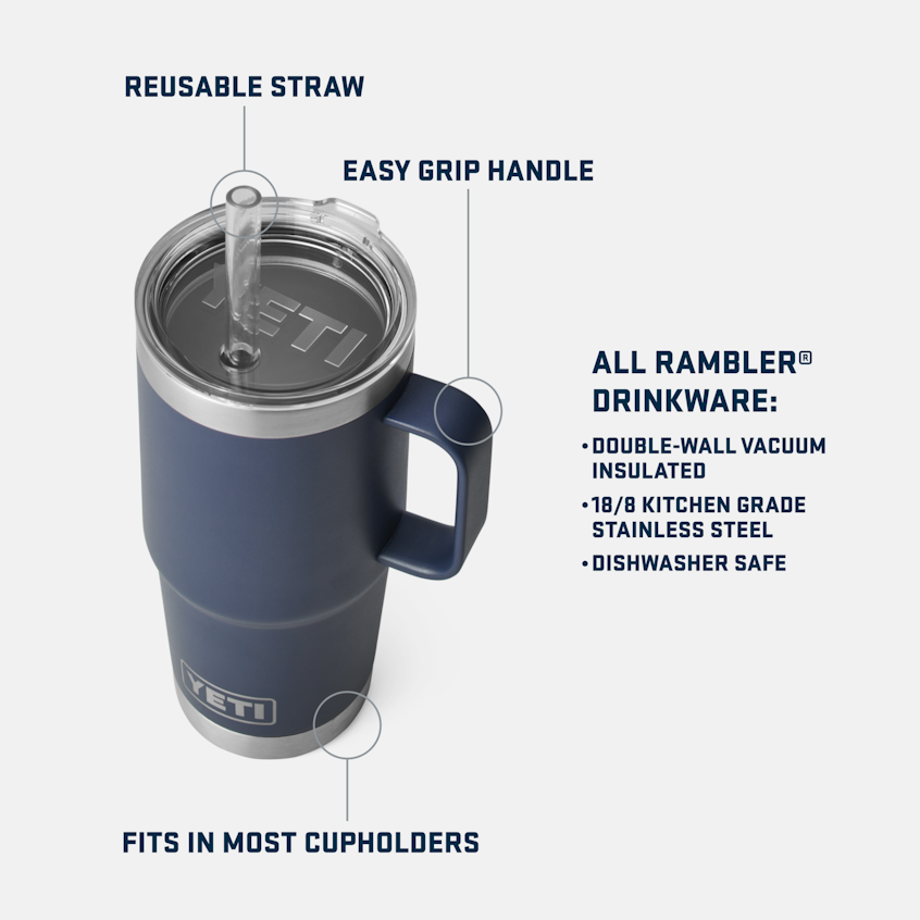 YETI Rambler® 25 oz (710 ml) Straw Mug King Crab