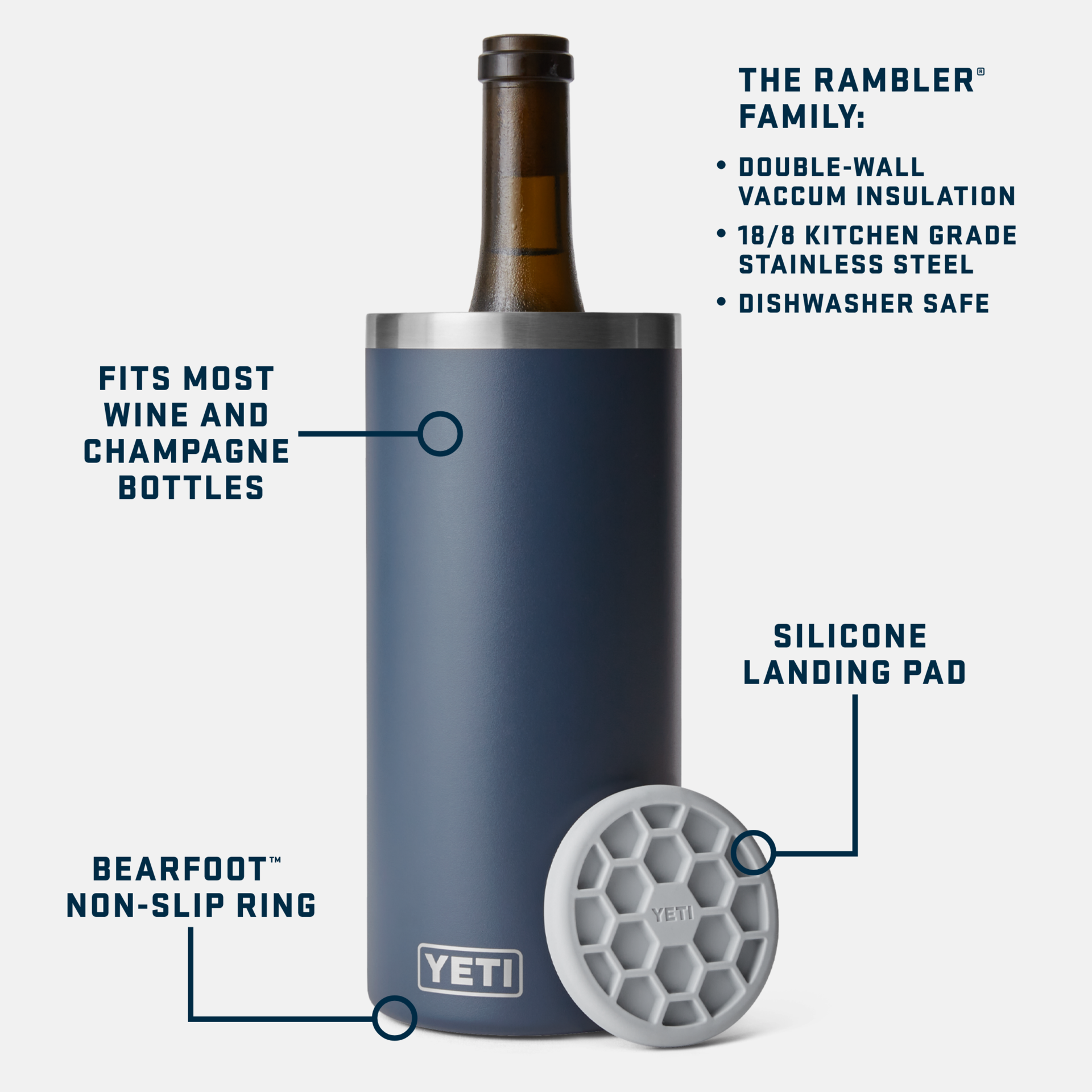 YETI Rambler® Wine Chiller Rescue Red